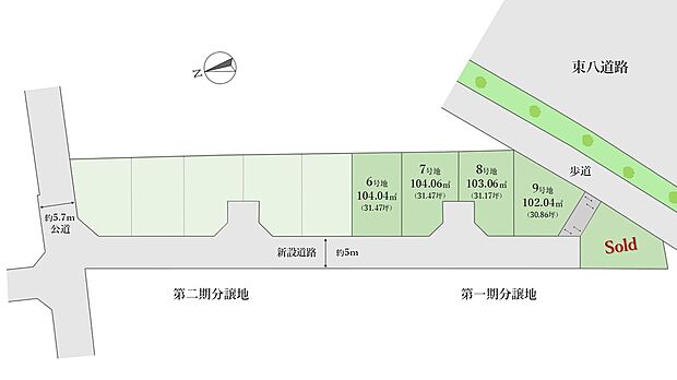 【全体区画図】
モデルハウス見学会随時受付中！建物プレゼンテーションのご案内もご一緒に可能。物件詳細や現地ご案内希望など、お気軽にお問い合わせください！