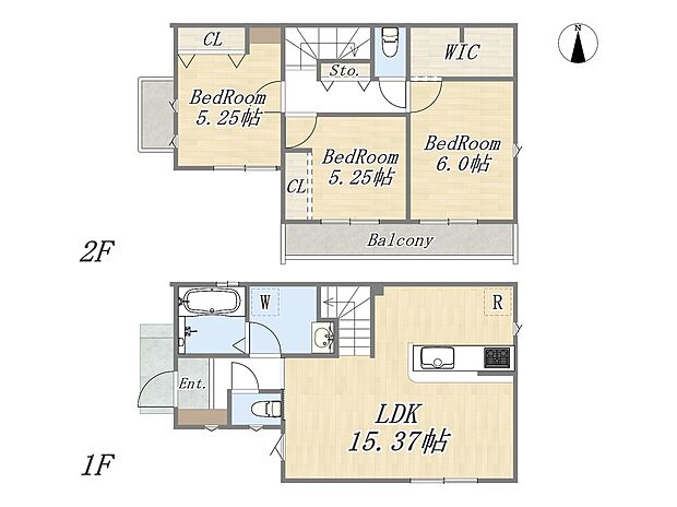 【【11号地　参考プラン】】建物参考価格：2000万円｜建物面積：79.08m2