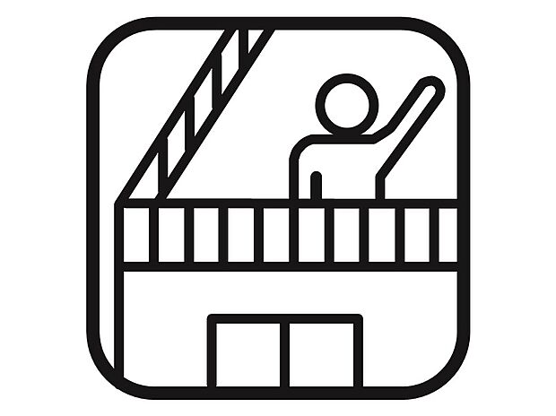 【【ルーフバルコニー】 】 大きくとられたスペースで洗濯物はもちろん、ご家族やご友人などで花火やBBQも楽しむことが出来ます。