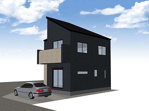 【【建物イメージパース:1号地】】3LDK+WIC+カースペース
建物参考価格:1403万円
建物面積:79m2