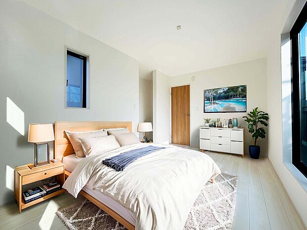 【【建物プラン例：Room】】全室2面採光や全居室収納、空間にメリハリをつけ室内の印象をつけるアクセントクロスなど心地よい室内を創る工夫を凝らした建物プランをご提案