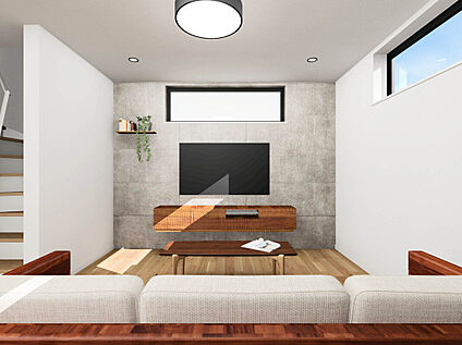 【建物イメージパース：LDK】