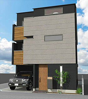 【建物イメージパース：外観】