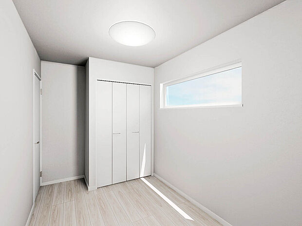 【【建物完成イメージパース：Room】】南向きにある居室。陽光が差し込みやすく、居室を明るく暖かな空間にしてくれます。