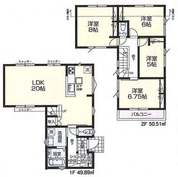 2号棟間取図