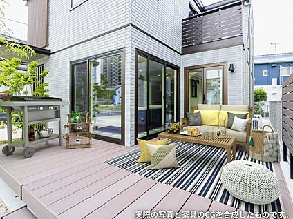 ウッドデッキ【5号地】（2024年6月撮影）