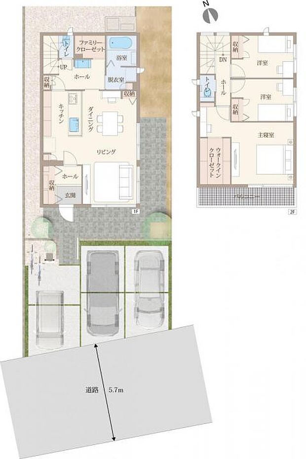 【3LDK】【1号地】