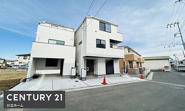 同工務店施工事例【外観】伸びやかに広がる開放感、あふれる光と風の心地よさ。明るいカラーとナチュラルな素材感を活かしたデザイン。家族と過ごす大切な時間を優しく包み、やすらぎと幸せが満ちてくる住まい。