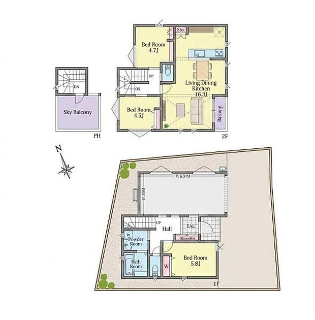 4280万円、3LDK、土地面積98.88m2、建物面積98.07m2