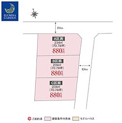 龍ヶ崎市緑町/竜ヶ崎駅/（全3区画）第1期の土地画像