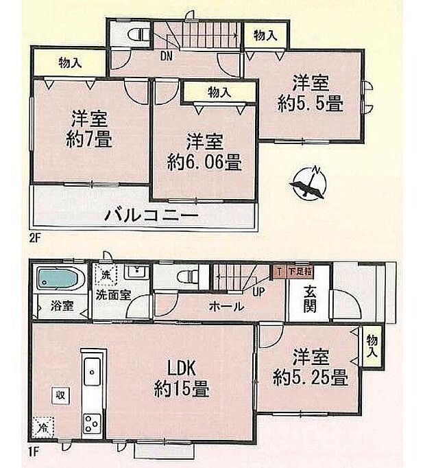 (A号棟)、4LDK、土地面積153.3m2、建物面積94.09m2