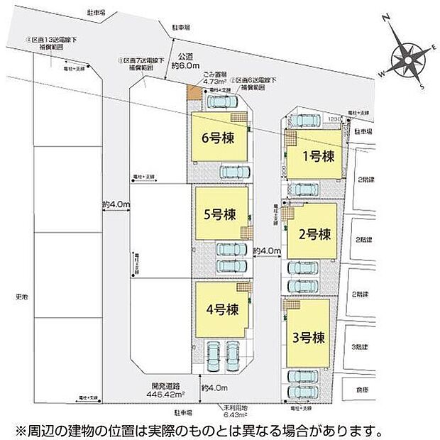 区画整理が完了した美しい街並みです。世代の近い方が集まりやすい大型分譲地で安心感がありますね。カースペース並列2台分!