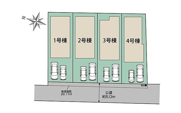 車種によりカースペース2台可♪周辺に商業施設が充実した、利便性の高い立地です。