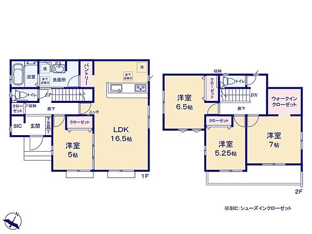 (2号棟)、4LDK、土地面積147.82m2、建物面積108.47m2