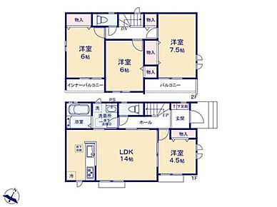☆水廻り集中設計☆
水廻りを集約させた効率的でストレスのない家事動線！スムーズに家事が捗ることで、団らんタイムがますます充実しそうです♪ 