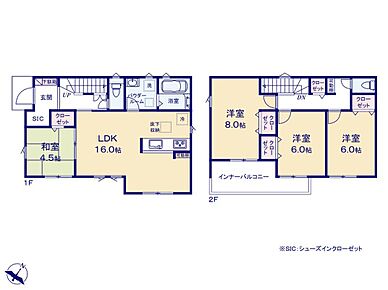 ☆リビング横和室付き☆
リビングと隣り合う和室の間の引き戸を開ければ２０．５帖超えの大空間が広がります♪リビングの延長としてお使いになることも、客間としてお使いになることもできますね。 