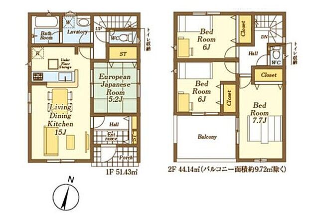 【4LDK】☆ゆとりの主寝室☆
主寝室としておススメしたい７．７帖の洋室は大きなベッドも置ける広さ。窓を２か所設置することによってお部屋を明るくしております♪