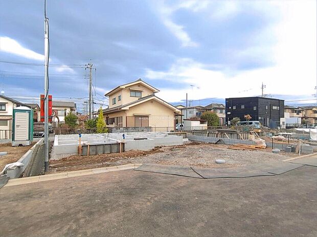 【現地外観写真『5号棟』】住宅性能評価で耐震等級3(最高等級)を取得!お客様を守る大切な住宅だからこそ、第三者の検査を受けて安心して住んでいただける住宅をご案内させて頂きます。