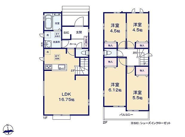 【4LDK】☆リビングイン階段☆家族が自然と顔を合わせます。家族のコミュニケーションと大切にするご家族にピッタリです♪