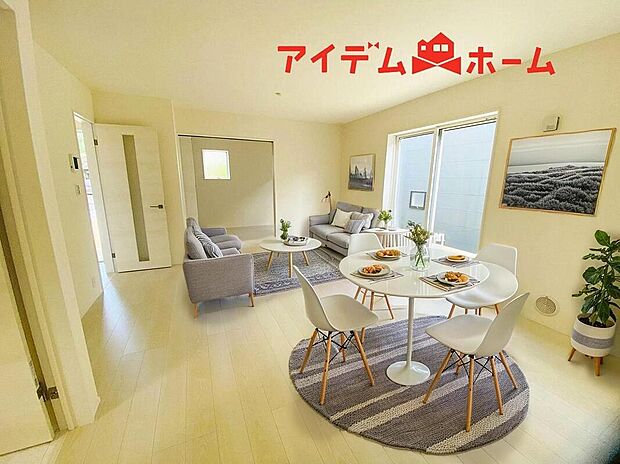 【リビング】本画像はCGで作成されており、実際に現地に家具は置かれておりません。