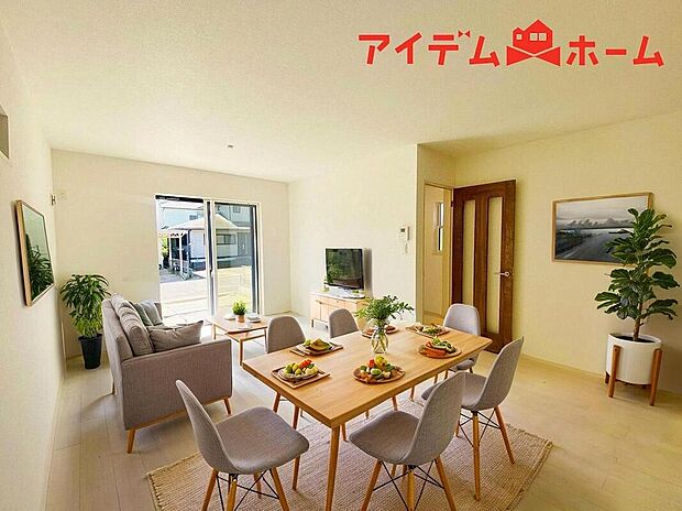 【リビング】本画像はCGで作成されており、実際に現地に家具は置かれておりません。