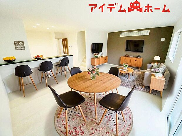 【リビング】本画像はCGで作成されており、実際に現地に家具は置かれておりません。