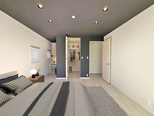 寝室　※画像は実際の写真に調度品をＣＧ合成したものです（2025年2月撮影）