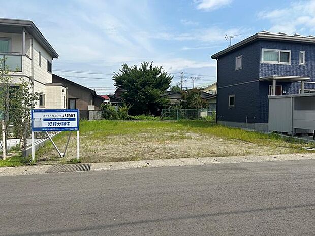 【区画3:正面より撮影】奥行は約15mです。間取など是非ご相談ください。(2024年7月撮影)