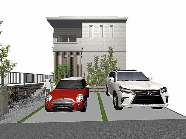 【建物プラン例(外観パース図)】建物プラン例 SPS-FX
建物価格 4059万円
建物面積 93.69m2
※掲載プランは一例です。プランはお客様が自由に決定できます。
※家具・調度品・車は販売価格に含まれません。 ※建物本体価格の他に、インテリア工事費、外構工事費等が約200万円必要です。
す。