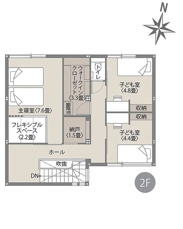 【3LDK】※間取りにある家具、調度品、植栽、自動車は価格に含まれません
