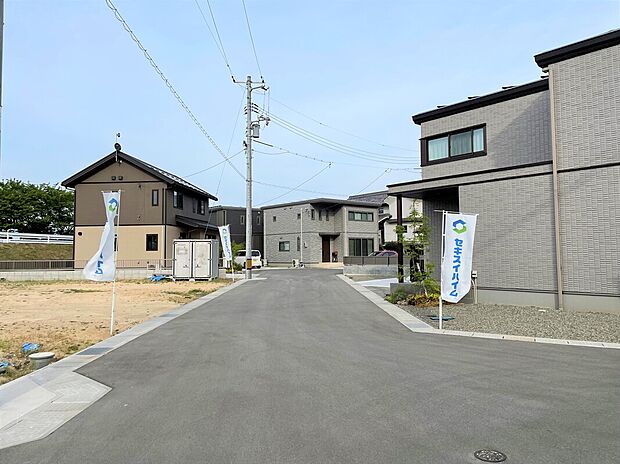 【分譲地内道路】幅員6.0mの広々とした道路