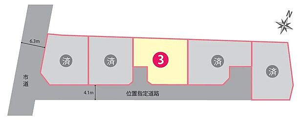 通り抜けができない設計のため、外部からの車の侵入が少なく、お子さなの外遊びも安心な静かな住環境です。