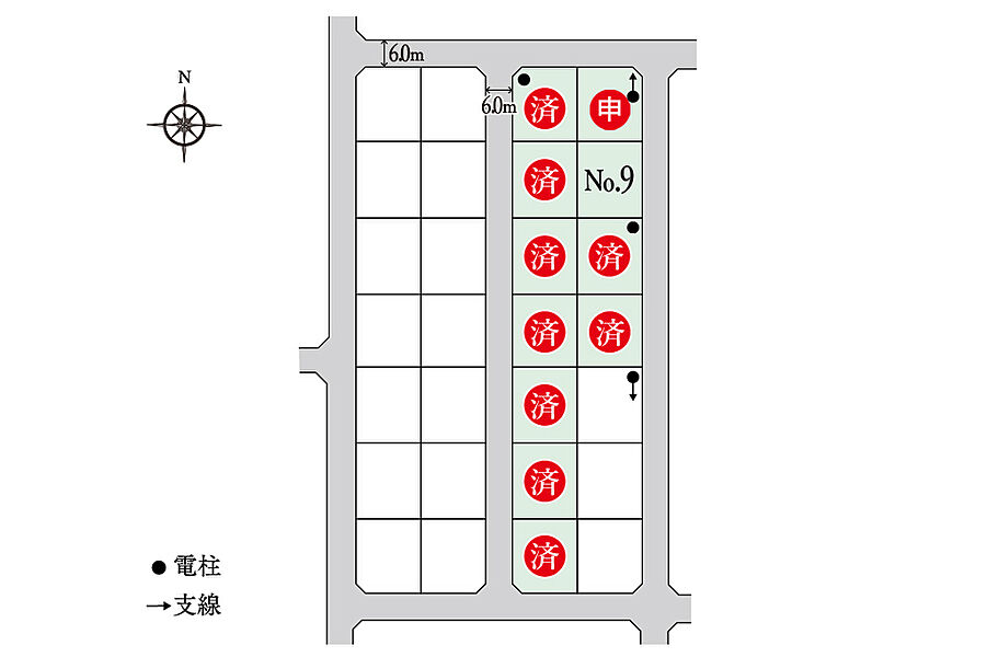 ハイムプレイス川尻III／区画図