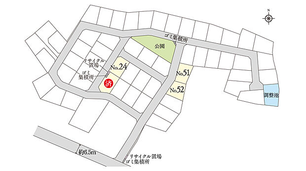 フォレストタウン乙戸　区画図