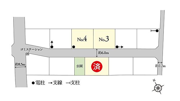【販売代理】水戸市米沢町II
区画図