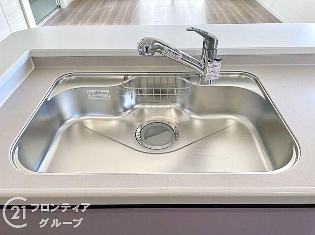 【その他設備】ワイドシンクなので家族が増えても洗い物楽々です