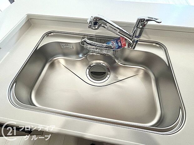 【その他設備】ワイドシンクなので家族が増えても洗い物楽々です
