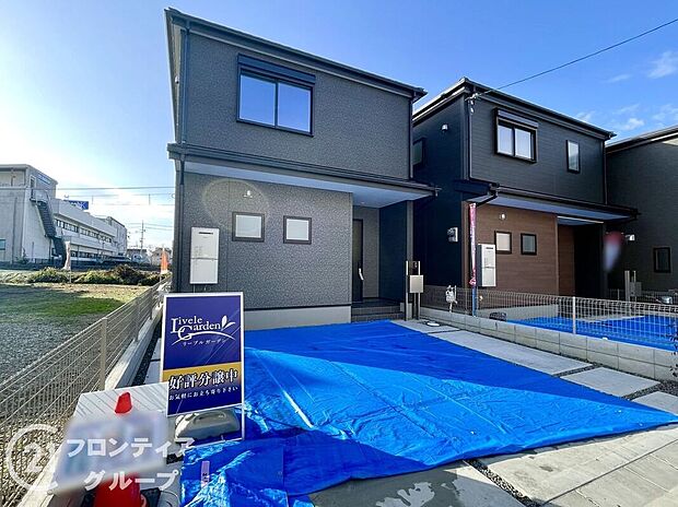 【外観】外壁にサイディング材を使用したおしゃれな外観。色柄バリエーションが豊富なため、住まいの表情を豊かに表現してくれます。また、雨で汚れを落としてくれるので、綺麗な外観が長続きします!