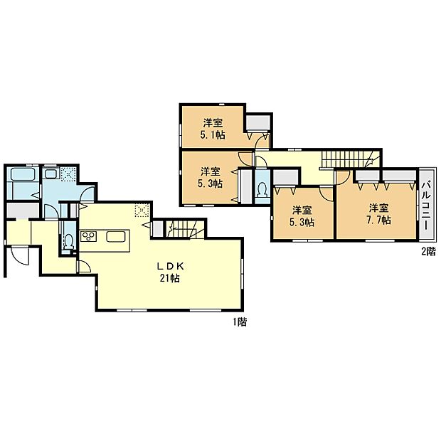 【4LDK】間取図4号棟