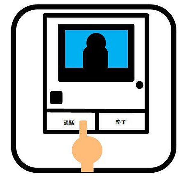 【TVモニター付きインターホン】TVモニター付インターホンでセキュリティ面にも配慮。来客を確認できるだけでなく、録画機能で留守中の来訪者の確認ができます!学校から帰ったお子様のお留守番にも安心なセキュリティ設備ですね。