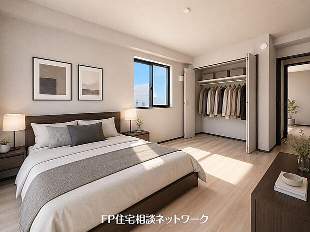 【リビング以外の居室】「どういう家具を置こうかな」とわくわくする。自分好みのお部屋にしてオンリーワンのお部屋でゆったりと寛ごう♪(本画像はCGで作成しており、実際に現地に家具はおかれておりません。また価格に家具は含ません)