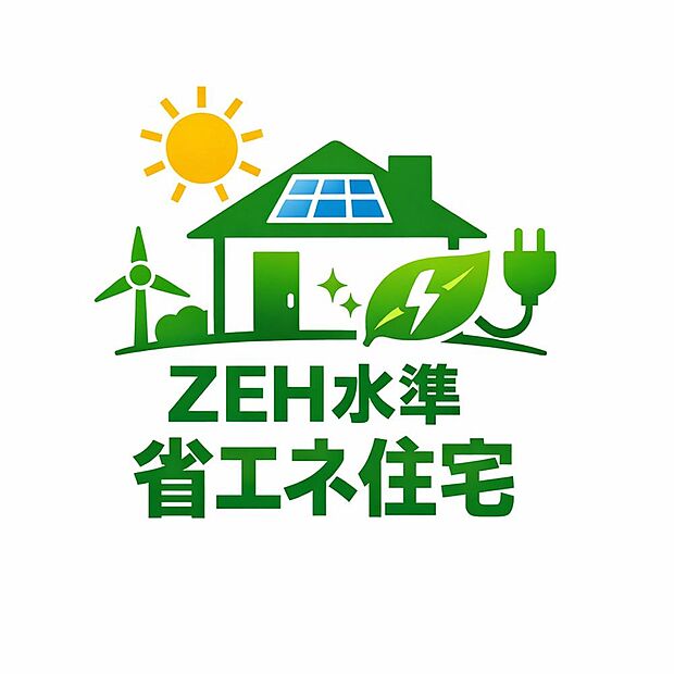 【ZEH水準省エネ住宅】ZEH水準の省エネ住宅は、高い断熱性能と省エネ設備によりエネルギー消費を抑えた「断熱等級5・一次エネ等級6」を満たす住宅です。