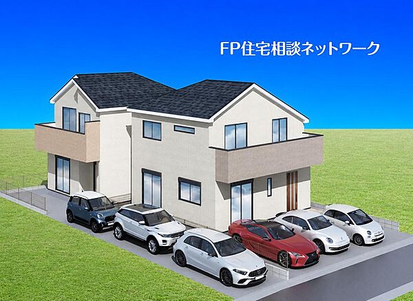 閑静な住宅地に馴染む落ち着いた色合いの外観。長く愛着を持って頂きたいからこそ飽きのこないシンプルな色目に仕上げました。外壁には耐久性・防汚性に優れたサイディング材を使用しております！