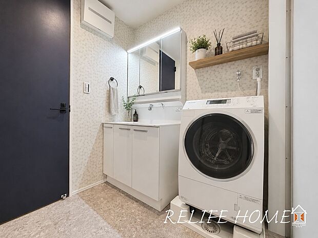 ■Powder Room■  ※本画像はAIがCGで家具作成しており、実際の現地に家具は設置されておりません。（１号棟）