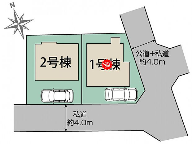 府中浅間町2棟 区画図