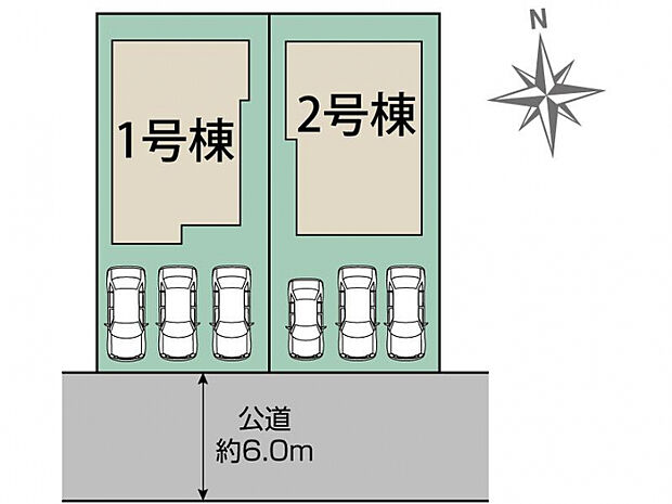 あきる野原小宮2棟 区画図