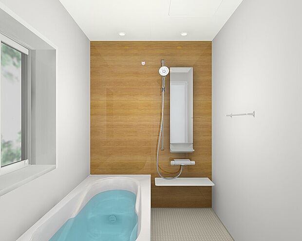 【ユニットバス【LIXIL】】お湯が冷めにくい「サーモバスS」浴槽や頭上からシャワーを浴びることのできる!!「フルフォールシャワー」を搭載。一日の疲れを癒してくれますね♪半身浴もできる「エコベンチ浴槽」でお子様の入浴も快適に、湯量も控えめで省エネ仕様です。もちろん浴室暖房乾燥機も標準装備!!寒い日の入浴や雨の日の洗濯物干しにも活躍してくれます。壁パネルはマグネットがつくため、シャンプーボトル置きや引っ掛けフックなどを市販のマグネット小物をご利用頂けます！