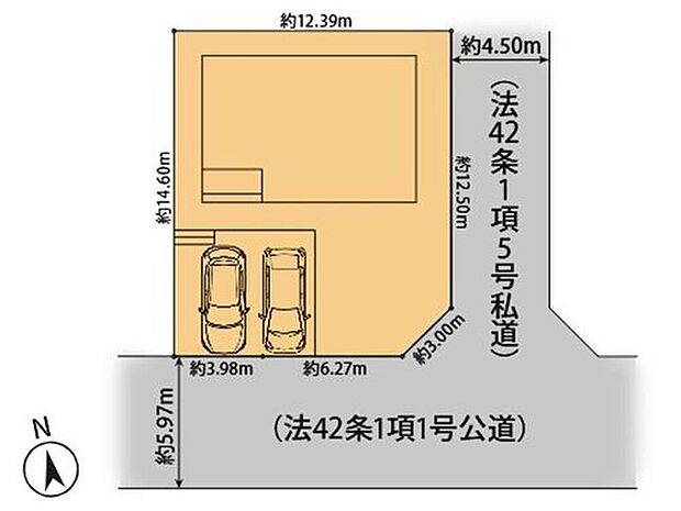 カースペース並列2台可能。朝の忙しい時間も、車の入れ替えなしでサッと出せるストレスフリーな設計です。