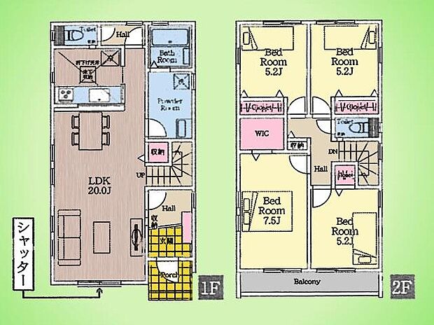 (2号棟)、価格5799万円、4LDK、土地面積141.3m2、建物面積105.16m2