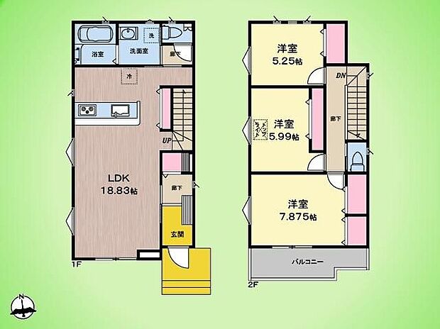 (10号棟)、価格3590万円、3LDK、土地面積125.04m2、建物面積95.63m2